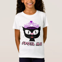 SPOIL ME Cartoon Katze mit Pink Tiara Girls