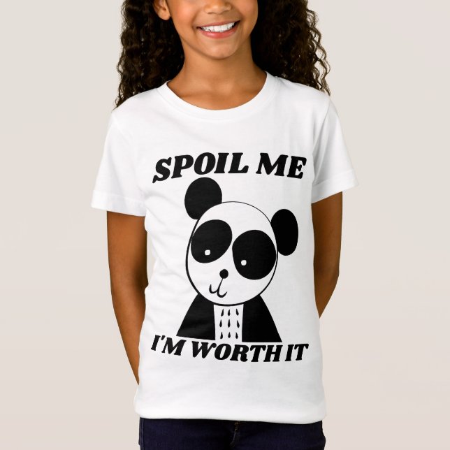 SPOIL ME PANDA BEAR Girls T - SHIRTS (Vorderseite)
