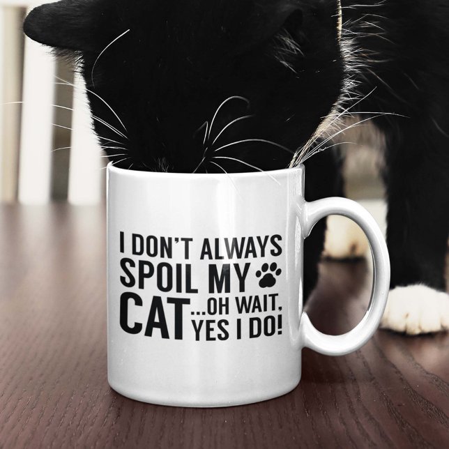 Spoil meine Katze Kaffeetasse (Spoil My Cat Coffee Mug)