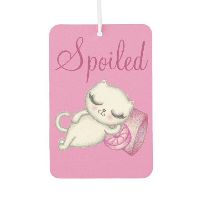 Spoiled Kitty Air Freshner Autolufterfrischer (Vorderseite)