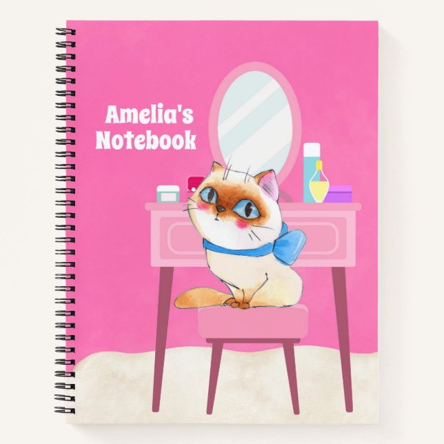 Spoiled Kitty Spiral Notebook Notizbuch (Vorderseite)