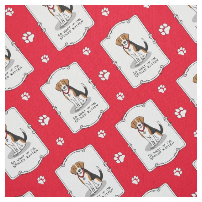 Spoiled Rotten Beagle (Trikolon 3) Hund Funny Stoff (Muster)