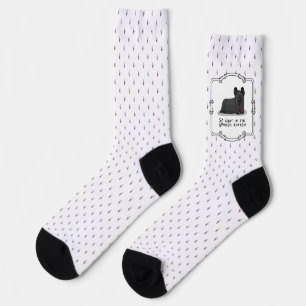 Spoiled Rotten Skye Terrier Dog (schwarz) Niedlich Socken