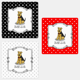 Spoiled Rotten Welsh Terrier Dog - Niedlich Etiketten