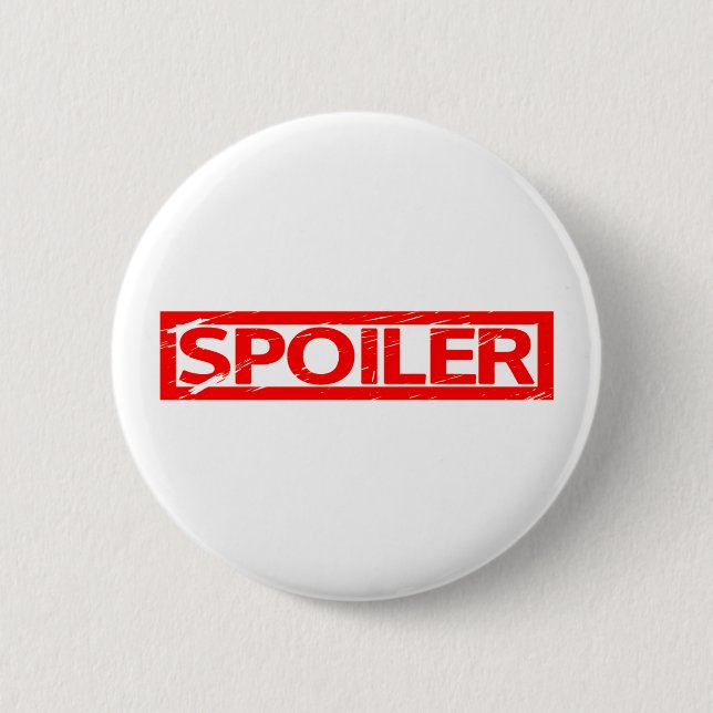 Spoiler-Briefmarke Button (Vorderseite)