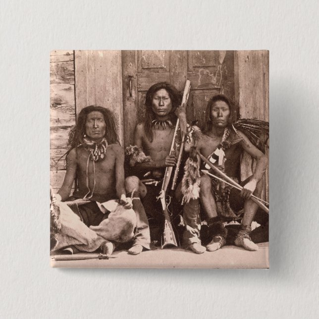 Spokane-amerikanischer Ureinwohner, 1861 (b/w Button (Vorderseite)