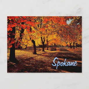 Spokane Autumn Postcard Postkarte