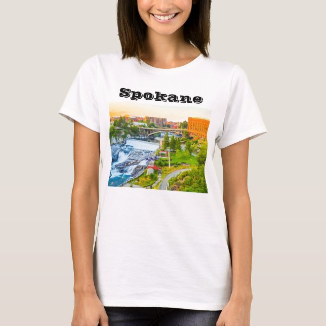 Spokane Falls Washington T - Shirt (Vorderseite)