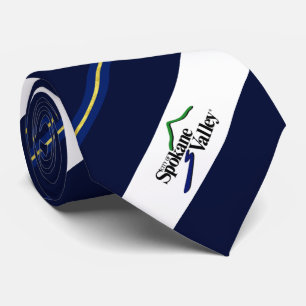 Spokane Valley (Washington) City Logo Neck Tie Krawatte