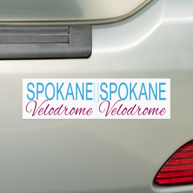 Spokane Velodrome 2 in einem Autoaufkleber (Auf Auto)
