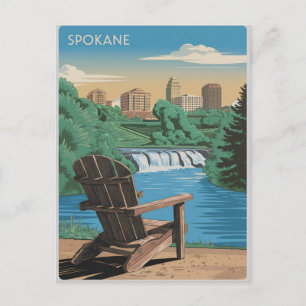 Spokane Vintage Postkarte