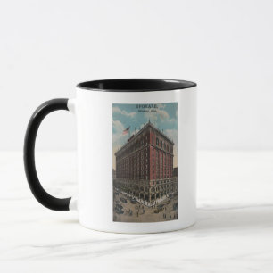 Spokane, WA - Ansicht von Davenport-Hotel Tasse