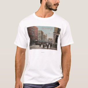 Spokane, WA - Ansicht von Flussufer-Allee. U. T-Shirt