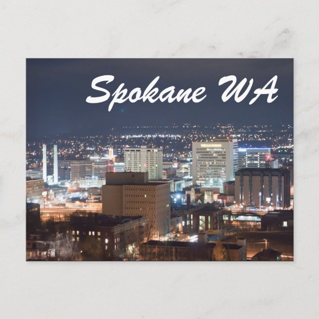 SPOKANE WA POSTKARTE (Vorderseite)
