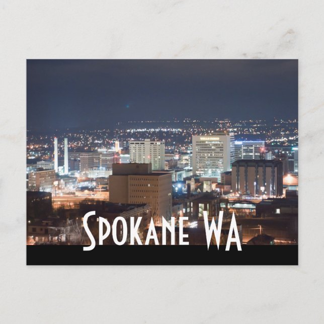 SPOKANE WA POSTKARTE (Vorderseite)