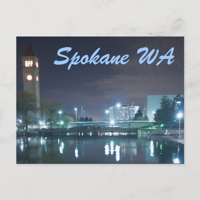 SPOKANE WA POSTKARTE (Vorderseite)
