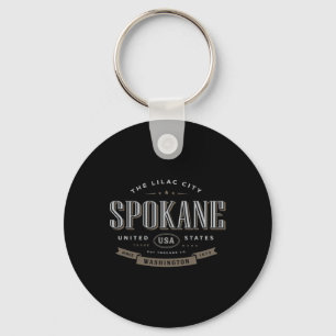 Spokane Wa Washington Die Fliederstadt Urlaubs-Sou Schlüsselanhänger