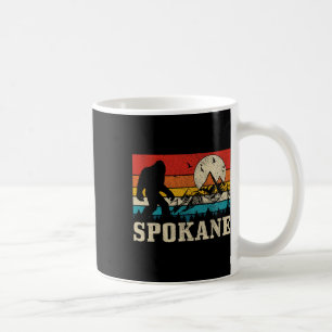 Spokane Washington Bigfoot Vintag Mountain Hunter Kaffeetasse