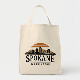 Spokane Washington DC Skyline Tragetasche