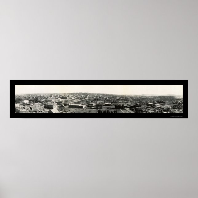 Spokane Washington Foto 1908 Poster (Vorne)
