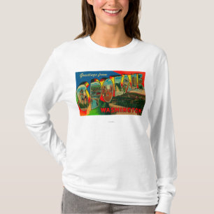 Spokane, Washington - große Buchstabe-Szenen 2 T-Shirt