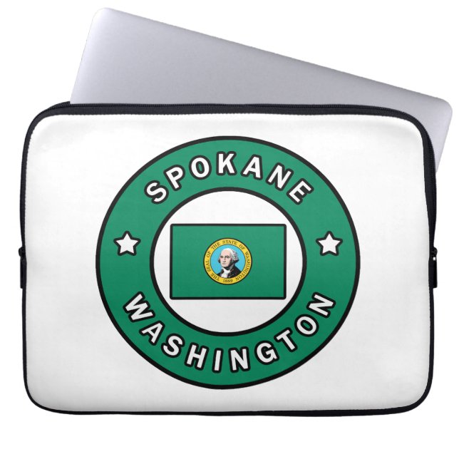 Spokane Washington Laptopschutzhülle (Vorderseite)