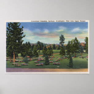 Spokane, Washington - Obere Terrasse Poster