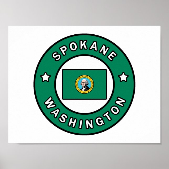 Spokane Washington Poster (Vorne)