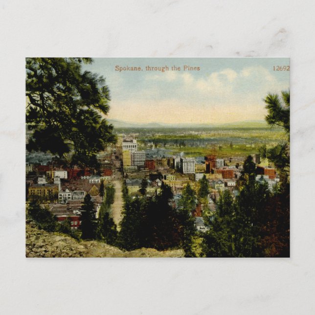 Spokane, Washington Vintag Postkarte (Vorderseite)