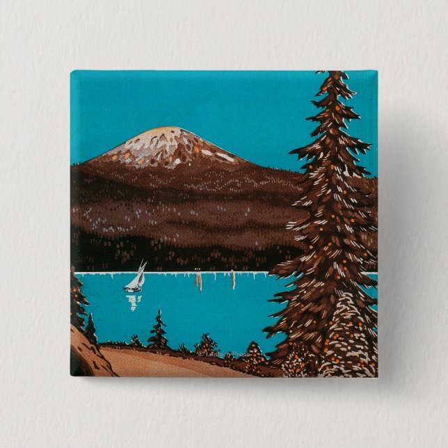 Spokane-Werbeplakat #2Spokane, WA Button (Vorderseite)