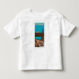 Spokane-Werbeplakat #2Spokane, WA Kleinkind T-shirt