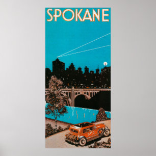 Spokane-Werbungs-Plakat #1Spokane, WA Poster