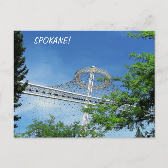 Spokanes US-Pavillon im Riverfront Park Postkarte (Vorderseite)
