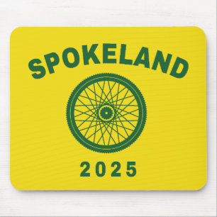 Spokeland Oakland Cycling Californian Cyclist Mousepad