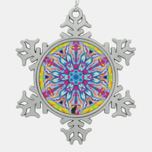Spokes Kaleidoskop Snowflake Ornament