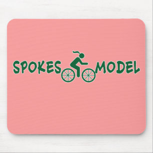 SPOKESMODEL Punny Damen-Radfahren Mousepad