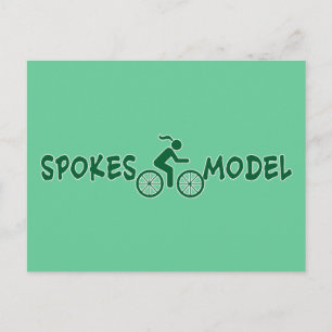 SPOKESMODELL Punny Ladys Cycling Postkarte