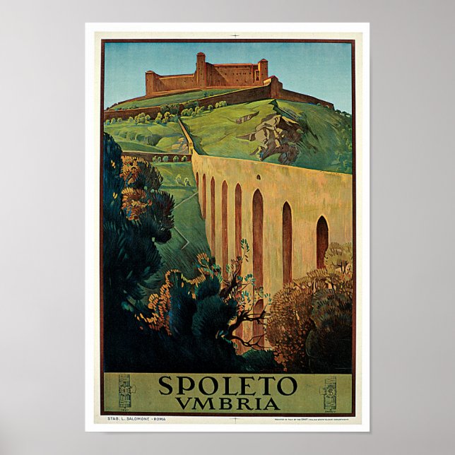Spoleto ~ Umbrien Poster (Vorne)