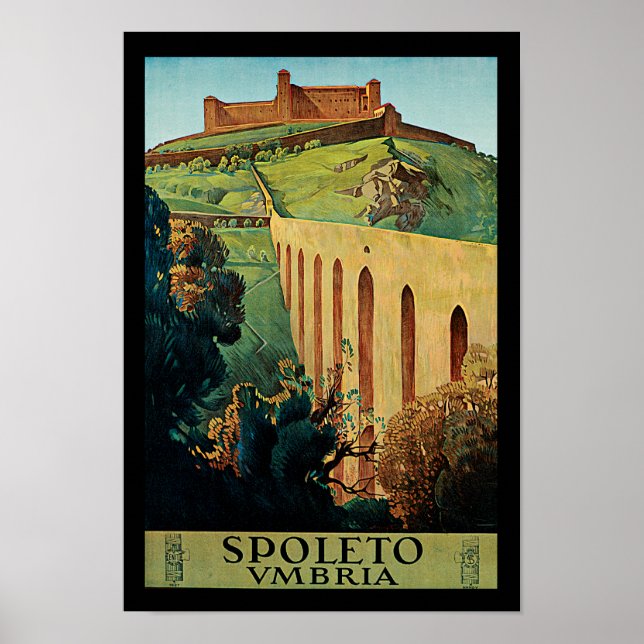 Spoletto ~ Umbrien Poster (Vorne)
