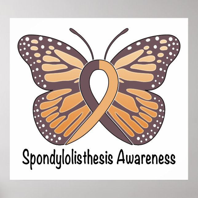 Spondylolisthesis Butterfly of Hope Poster (Vorne)