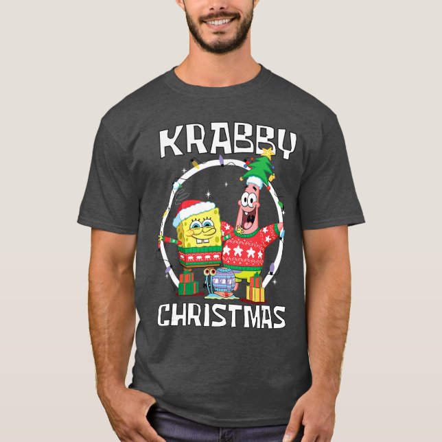Spongebob Squarepants Krabby Christmas Best Friend T-Shirt (Vorderseite)