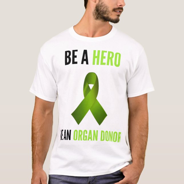 Sponsor-Bewusstseins-Stolz Unterstützungs-Held Uni T-Shirt (Vorderseite)
