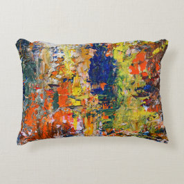 Spontane Abstraktion - Ölgemäldetexturen Dekokissen