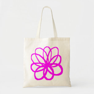Spontane Blume - Magenta Tragetasche
