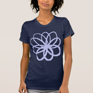 Spontane Blume - Pulver blau T-Shirt