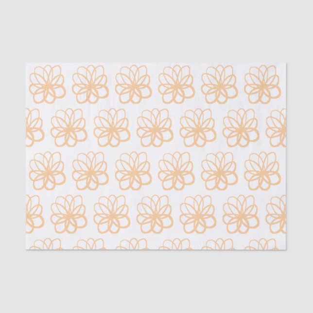 Spontane Blume - Sand Seidenpapier (Vorderseite)