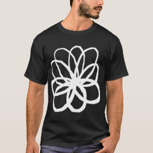 Spontane Blume - weiß T-Shirt