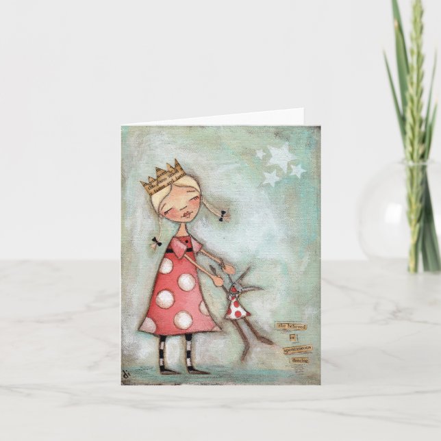 Spontanes DAncing - Note Card Karte (Vorderseite)