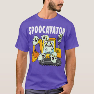 Spoocavator Lazy Halloween Kostüm Funny Pun Ghost T-Shirt
