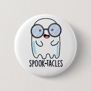 Spook-Brille Lustiger Geist-Wortwitz  Button